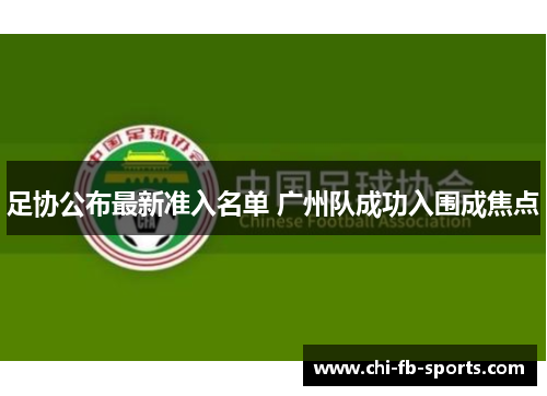 足协公布最新准入名单 广州队成功入围成焦点